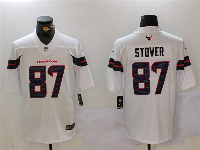 Personalized Men’s Houston Texans #87 Cade Stover White Untouchable Stitched Football Jersey