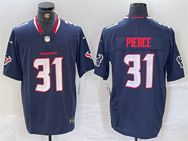 Personalized Men’s Houston Texans #31 Dameon Pierce Navy F.U.S.E. Limited Stitched Football Jersey