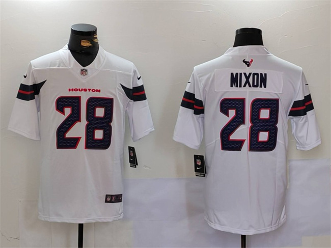 Personalized Men’s Houston Texans #28 Joe Mixon White Untouchable Stitched Football Jersey