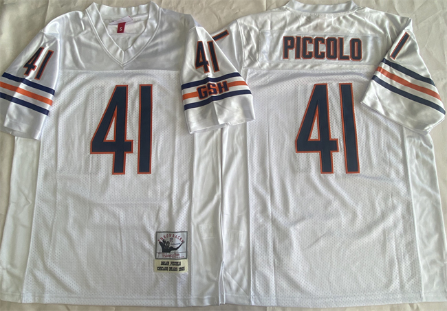 Personalized Men’s Chicago Bears #41 Brian Piccolo White Limited Stitched Football Jersey