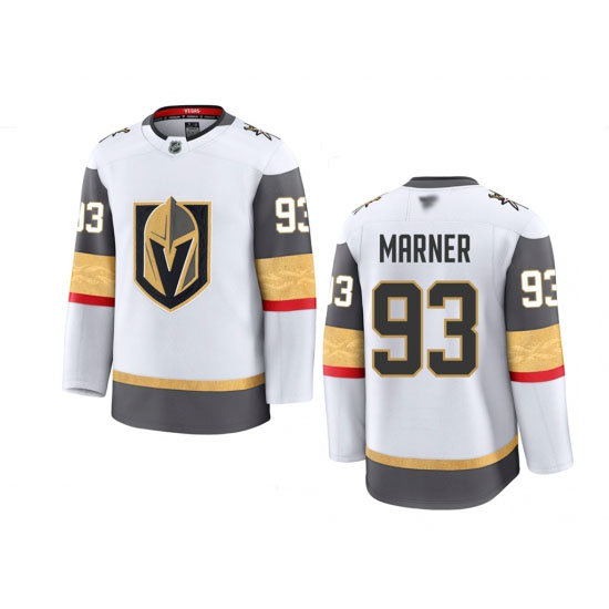 Personalized Men’s Vegas Golden Knights #93 Mitchell Marner White 2024-25 Home Stitched Hockey Jersey
