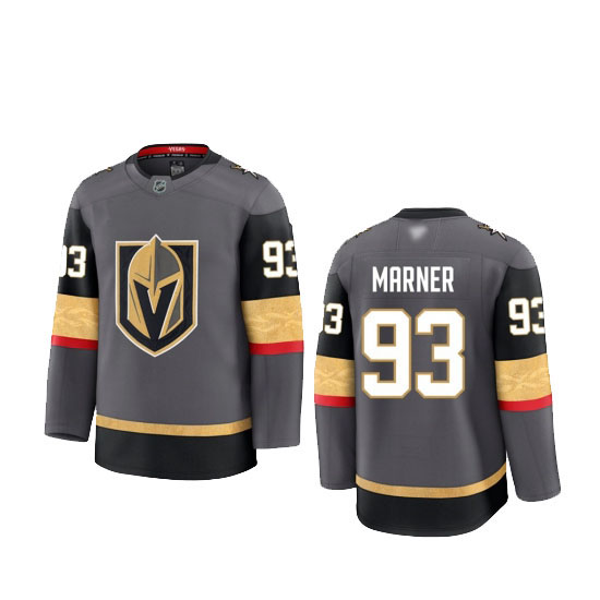 Personalized Men’s Vegas Golden Knights #93 Mitchell Marner Gray 2024-25 Alternate Stitched Hockey Jersey