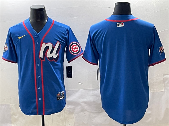 Personalized Men’s National League Chicago Cubs Blank Blue 2025 All-Star Edition Limited Stitched Baseball Jersey