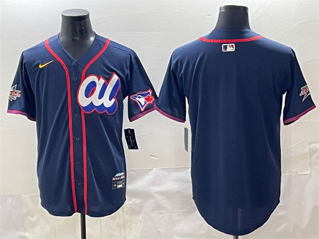 Personalized Men’s American League Toronto Blue Jays Blank Navy 2025 All-Star Edition Limited Stitched Baseball Jersey
