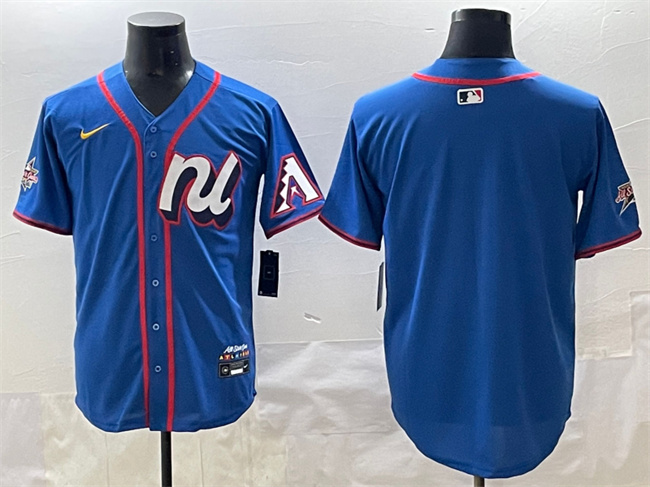 Personalized Men’s National League Arizona Diamondbacks Blank Blue 2025 All-Star Edition Limited Stitched Baseball Jersey