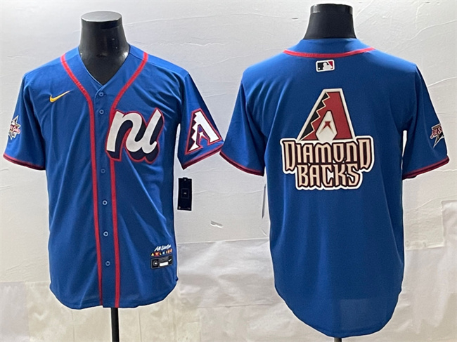 Personalized Men’s National League Arizona Diamondbacks Team Big Logo Blue 2025 All-Star Edition Limited Stitched Baseball Jerseys