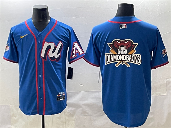 Personalized Men’s National League Arizona Diamondbacks Team Big Logo Blue 2025 All-Star Edition Limited Stitched Baseball Jerseys