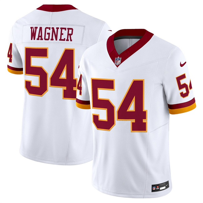Personalized Men’s Washington Commanders #54 Bobby Wagner White 2025 F.U.S.E. Throwback Limited Stitched Football Jersey