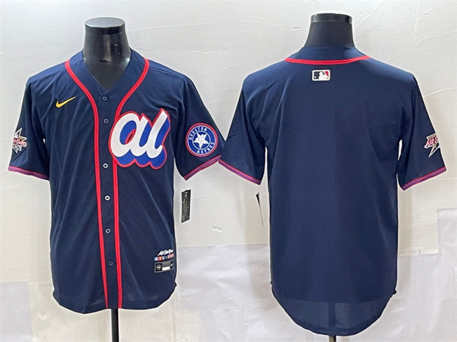 Personalized Men’s American League Houston Astros Blank Navy 2025 All-Star Edition Limited Stitched Baseball Jersey