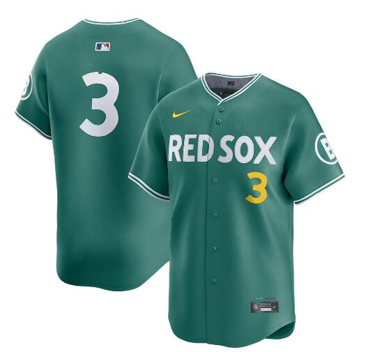 Personalized Men’s Boston Red Sox #3 Ceddanne Rafaela Green 2025 City Connect Limited Stitched Baseball Jersey