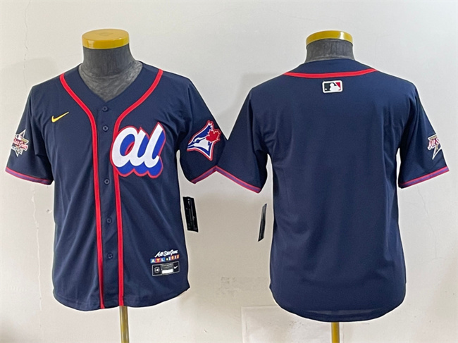 Personalized Women’s American League Toronto Blue Jays Blank Navy 2025 All-Star Edition Limited Stitched Baseball Jersey(Run Small)