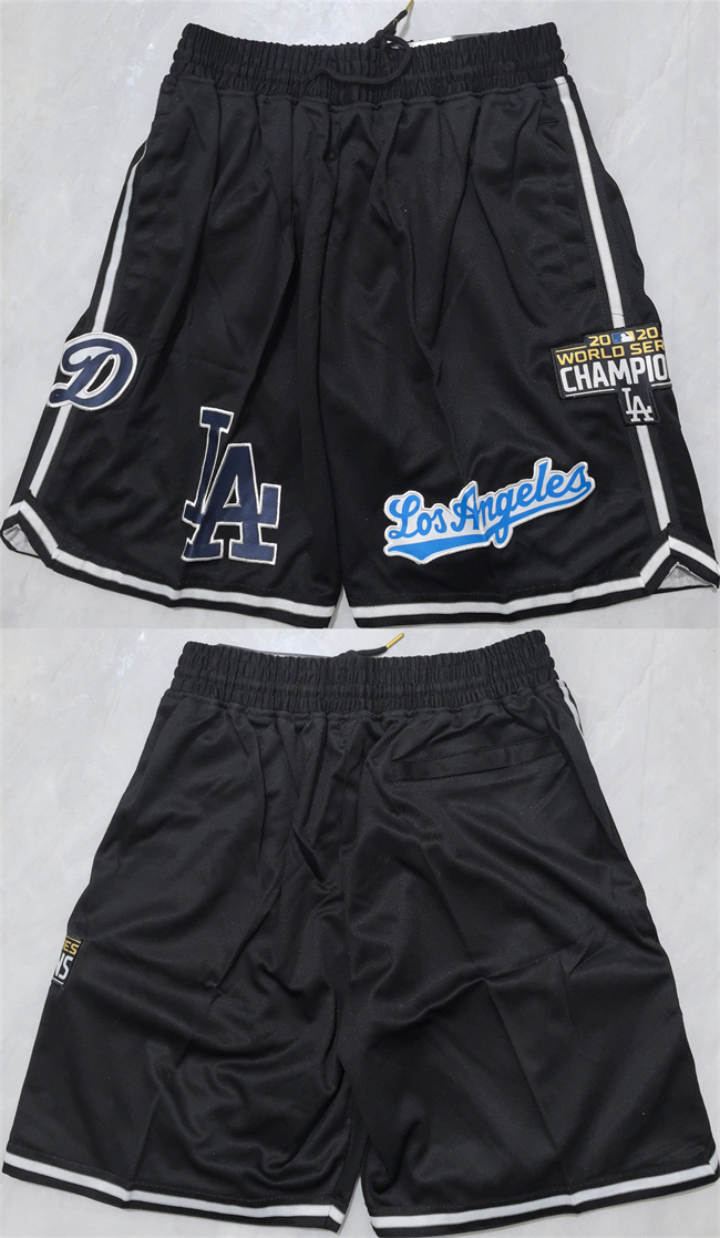 Personalized Men’s Los Angeles Dodgers Black Shorts (Run Small)