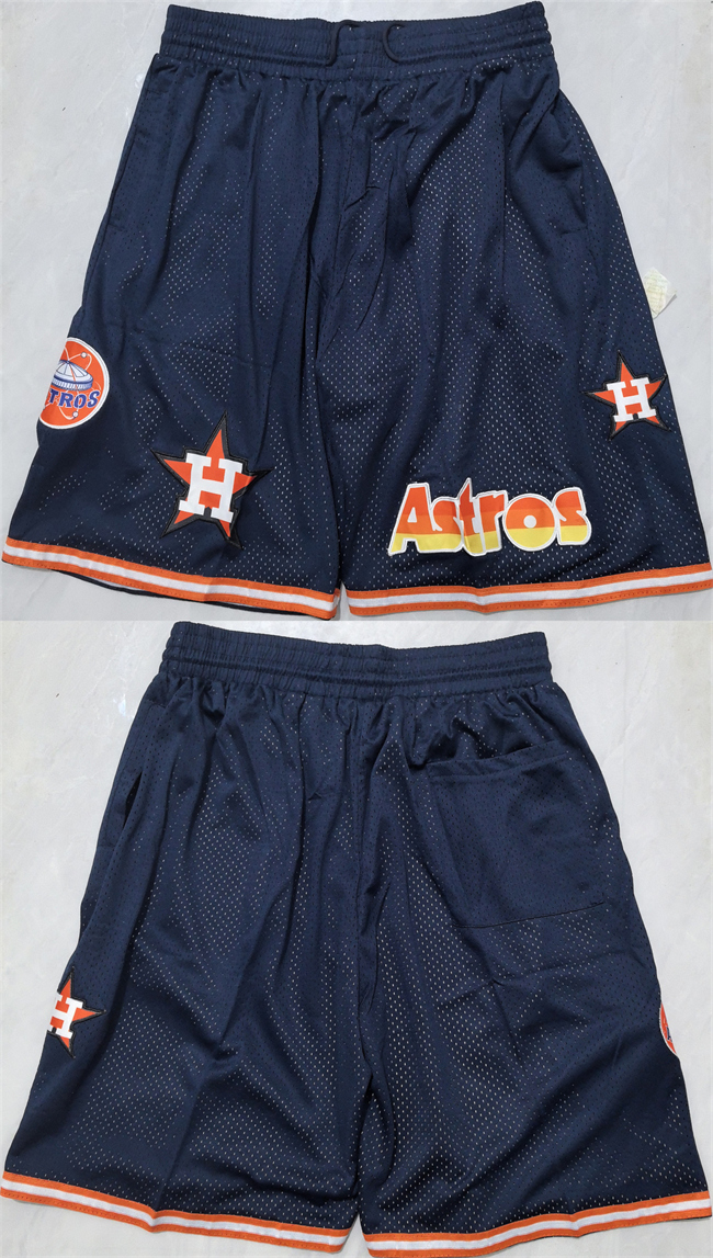 Personalized Men’s Houston Astros Navy Shorts(Run Small)