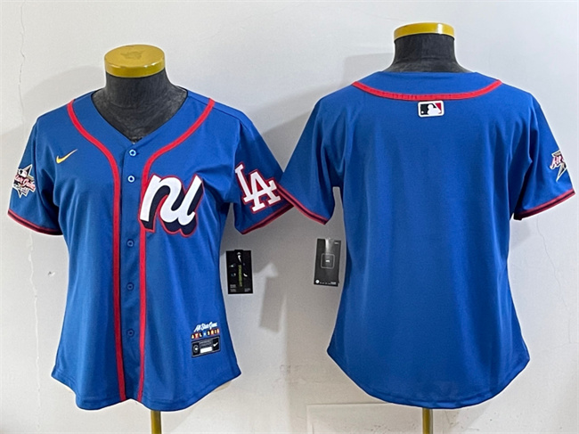 Personalized Youth National League Los Angeles Dodgers Blank Blue 2025 All-Star Edition Limited Stitched Baseball Jersey