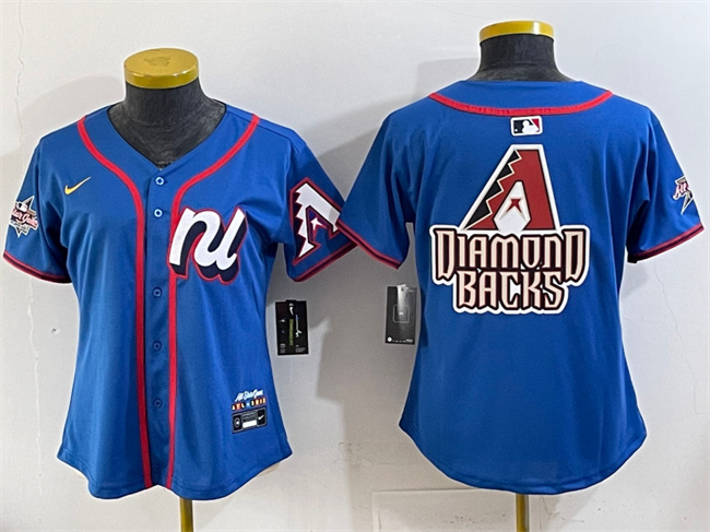 Personalized Youth National League Arizona Diamondbacks Team Big Logo Blue 2025 All-Star Edition Limited Stitched Baseball Jersey