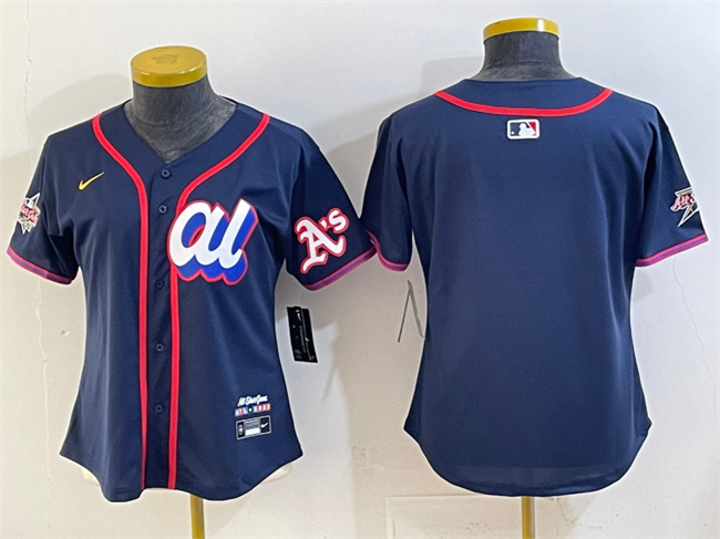 Personalized Youth American League Oakland Athletics Blank Navy 2025 All-Star Edition Limited Stitched Baseball Jersey