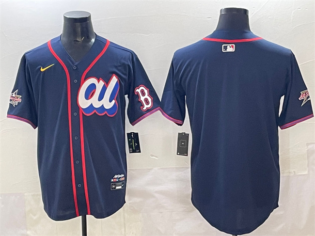 Personalized Men’s American League Boston Red Sox Blank Navy 2025 All-Star Edition Limited Stitched Baseball Jersey