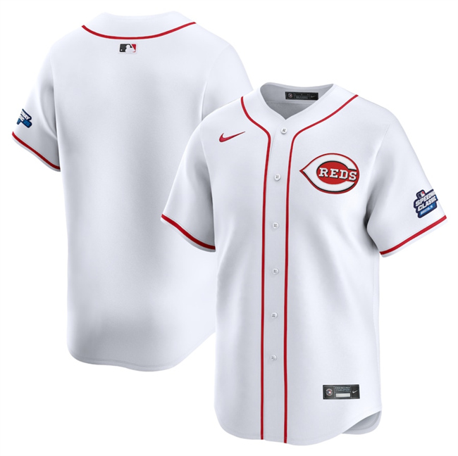 Personalized Men’s Cincinnati Reds Blank White 2025 Speedway Classic Home Limited Stitched Baseball Jersey