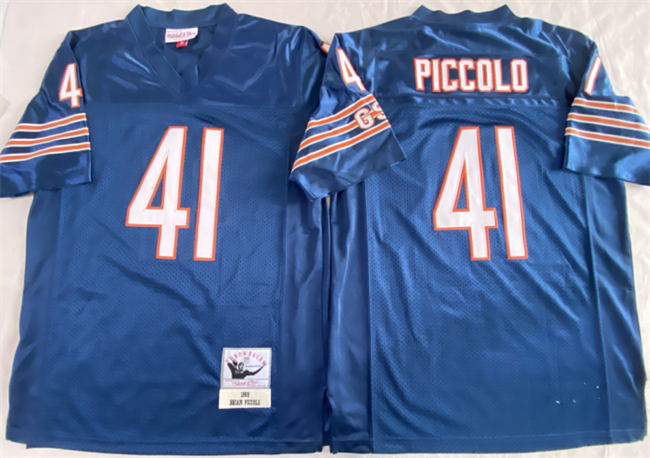 Personalized Men’s Chicago Bears #41 Brian Piccolo Navy Limited Stitched Football Jersey