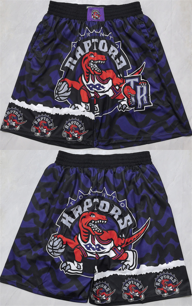 Personalized Men’s Toronto Raptors Black Shorts (Run Small)