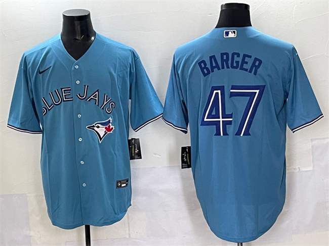 Personalized Men’s Toronto Blue Jays #47 Addison Barger Blue Cool Base Stitched Baseball Jersey