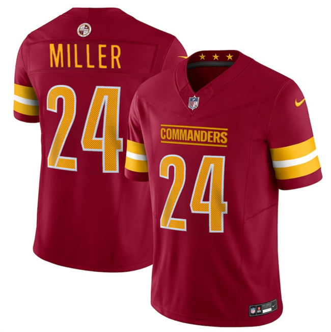 Personalized Men’s Washington Commanders #24 Von Miller Burgundy 2025 F.U.S.E. Limited Stitched Football Jersey