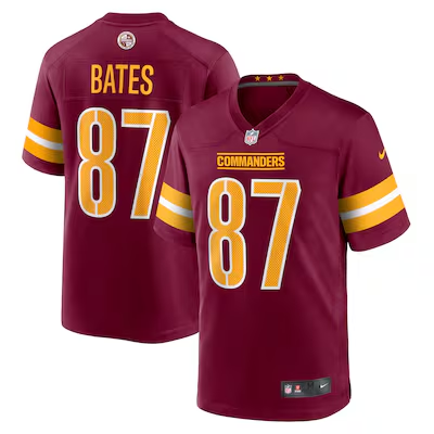 Personalized Men’s Washington Commanders #87 John Bates Red Limited Stitched Football Jersey