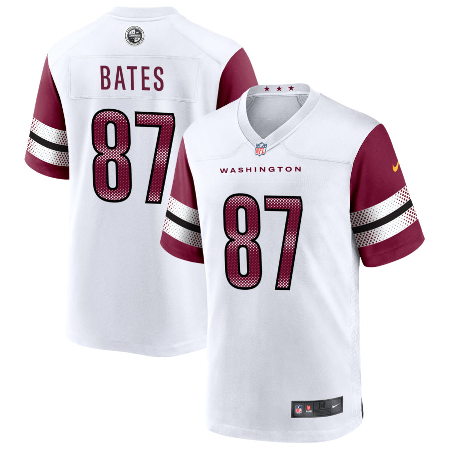 Personalized Men’s Washington Commanders #87 John Bates white Limited Stitched Football Jersey