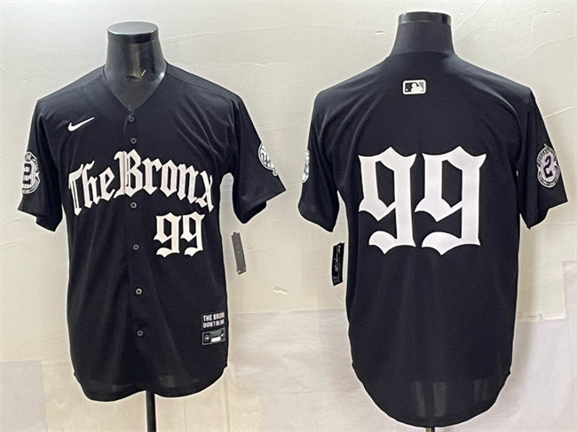 Personalized Men’s New York Yankees #99 Aaron Judge Black ‘Gothic Legacy Edition’ Premier Limited Stitched Baseball Jersey