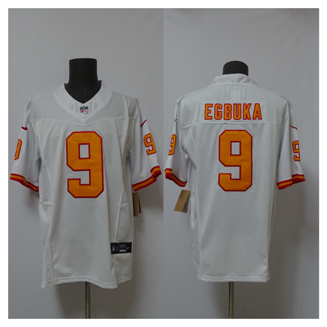 Personalized Men’s Tampa Bay Buccaneers #9 Emeka Egbuka White 2025 F.U.S.E. Limited Stitched Jersey