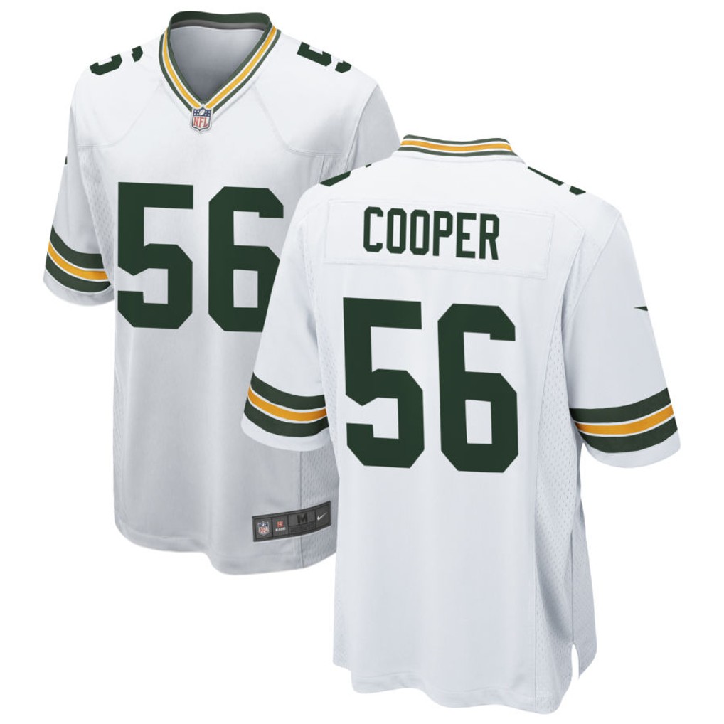 Personalized Men’s #56 Edgerrin Cooper Green Bay Packers Game Jersey White