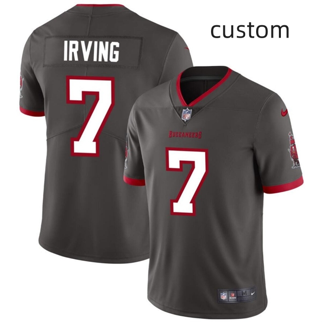 Personalized Custom Men’s Tampa Bay Buccaneers Grey Limited Stitched Jersey