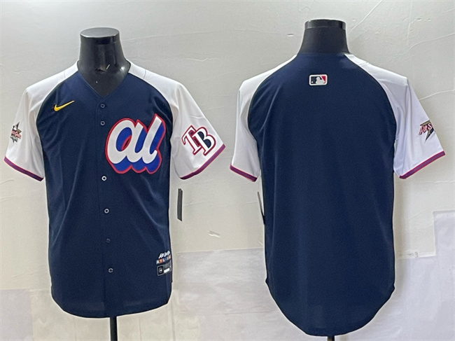 Personalized Men’s American League Tampa Bay Rays Blank Navy Alternate 2025 All-Star Edition Limited Stitched Baseball Jersey