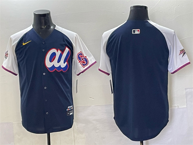 Personalized Men’s American League Seattle Mariners Blank Navy Alternate 2025 All-Star Edition Limited Stitched Baseball Jersey