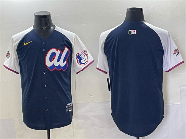 Personalized Men’s American League Baltimore Orioles Blank Navy Alternate 2025 All-Star Edition Limited Stitched Baseball Jersey