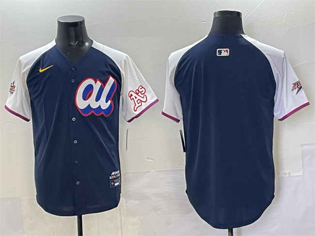 Personalized Men’s American League Oakland Athletics Blank Navy Alternate 2025 All-Star Edition Limited Stitched Baseball Jersey