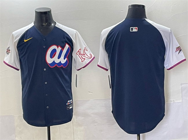 Personalized Men’s American League Kansas City Royals Blank Navy Alternate 2025 All-Star Edition Limited Stitched Baseball Jersey
