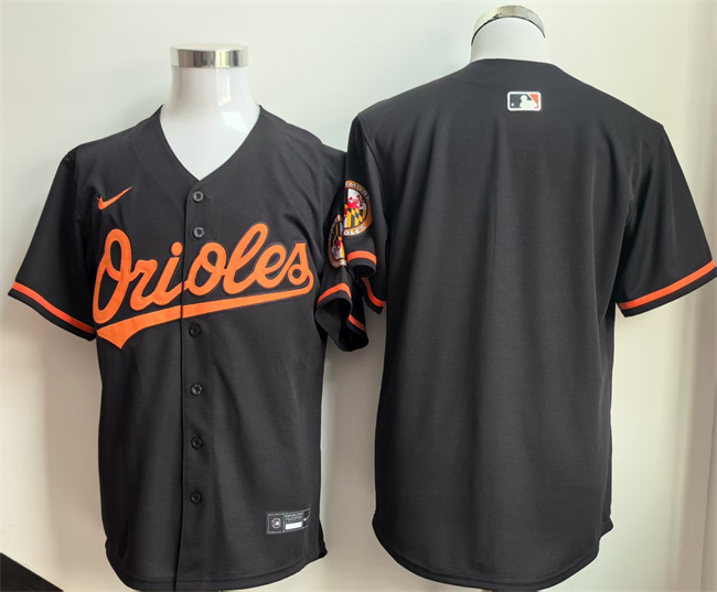 Personalized Men’s Baltimore Orioles Blank Black 2025 Alternate Limited Stitched Baseball Jersey