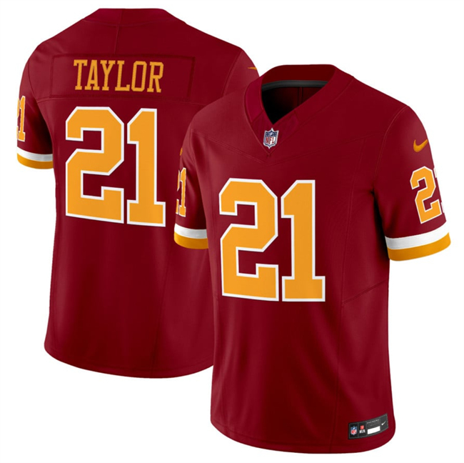 Personalized Men’s Washington Commanders #21 Sean Taylor Burgundy 2025 F.U.S.E. Throwback Limited Stitched Football Jersey