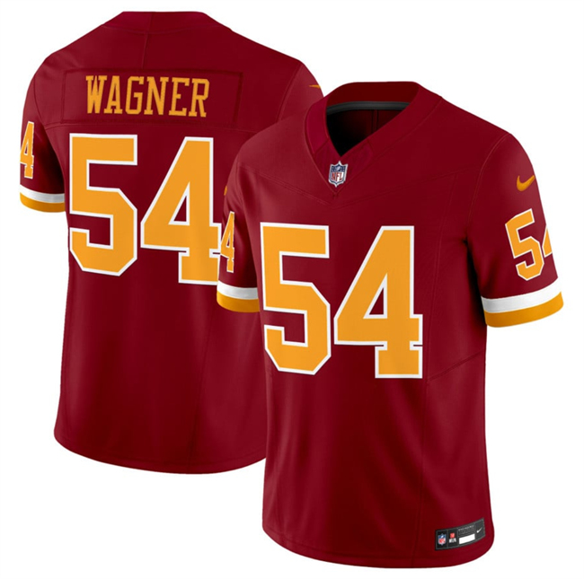 Personalized Men’s Washington Commanders #54 Bobby Wagner Burgundy 2025 F.U.S.E. Throwback Limited Stitched Football Jersey