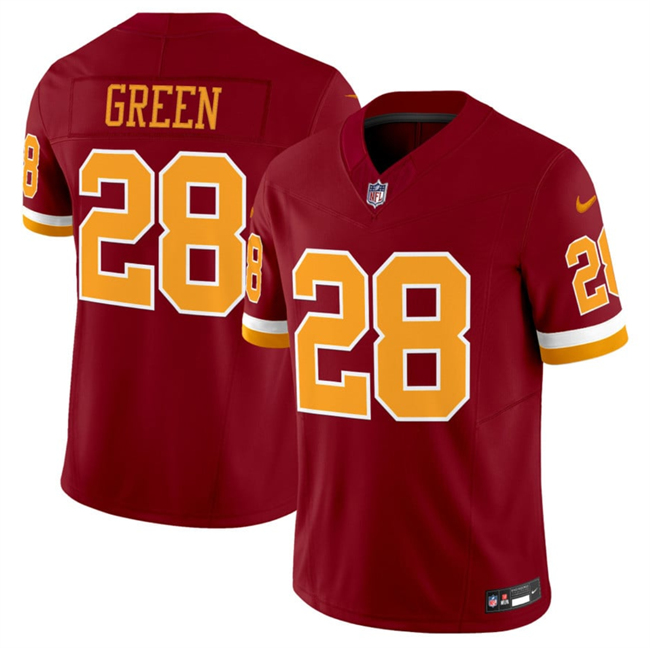 Personalized Men’s Washington Commanders #28 Darrell Green Burgundy 2025 F.U.S.E. Throwback Limited Stitched Football Jersey