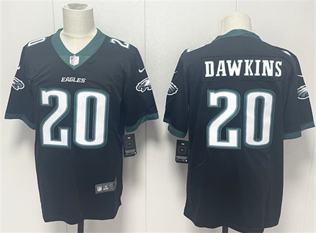 Personalized Men’s Philadelphia Eagles #20 Brian Dawkins Black 2024 New Untouchable Limited Stitched Football Jersey