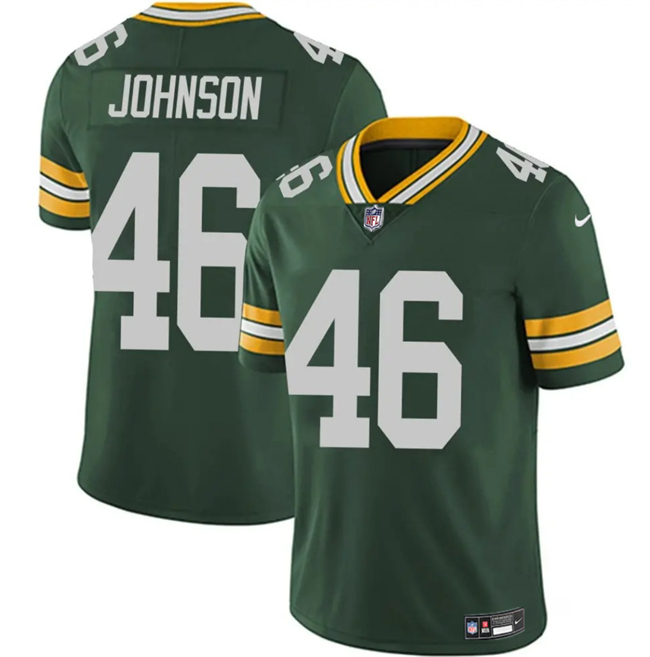 Personalized Men’s Green Bay Packers #46 Amar Johnson Green 2025 Untouchable Limited Stitched Football Jersey