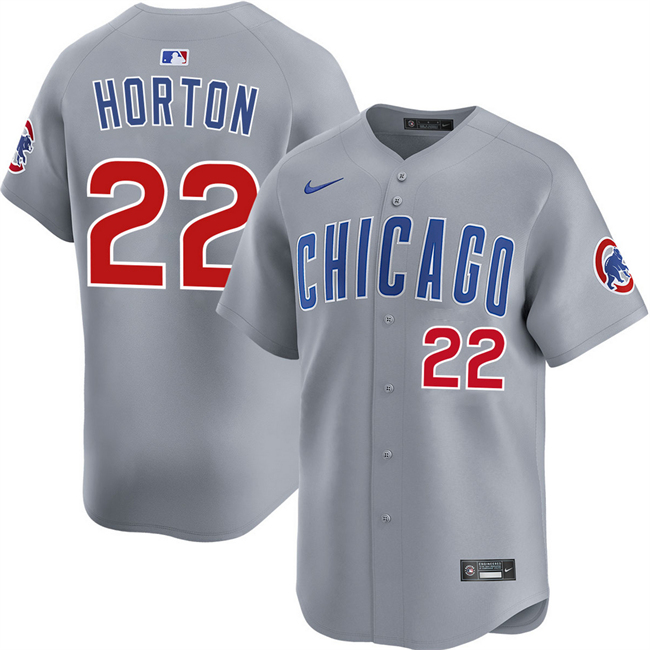Personalized Men’s Chicago Cubs #22 Cade Horton Grey Limited Stitched Baseball Jersey