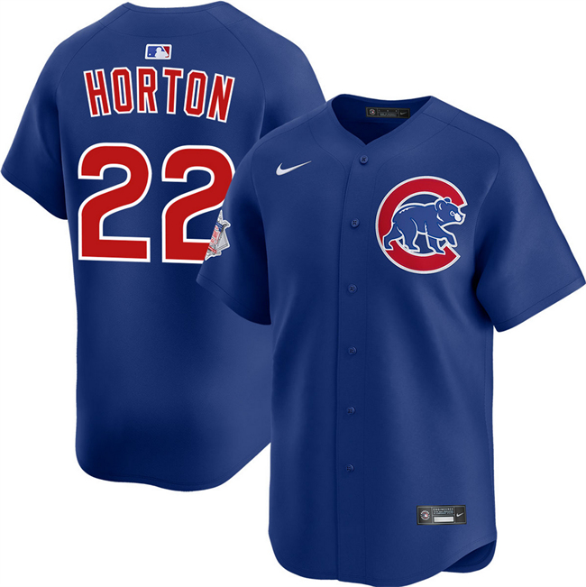 Personalized Men’s Chicago Cubs #22 Cade Horton Royal Limited Stitched Baseball Jersey