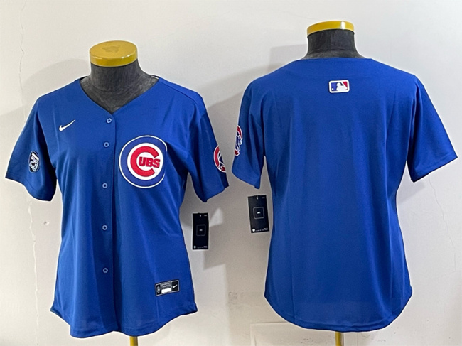 Personalized Women’s Chicago Cubs Blank Royal ‘Ryne Sandberg Tribute’ Limited V2 Stitched Baseball Jersey(Run Small)