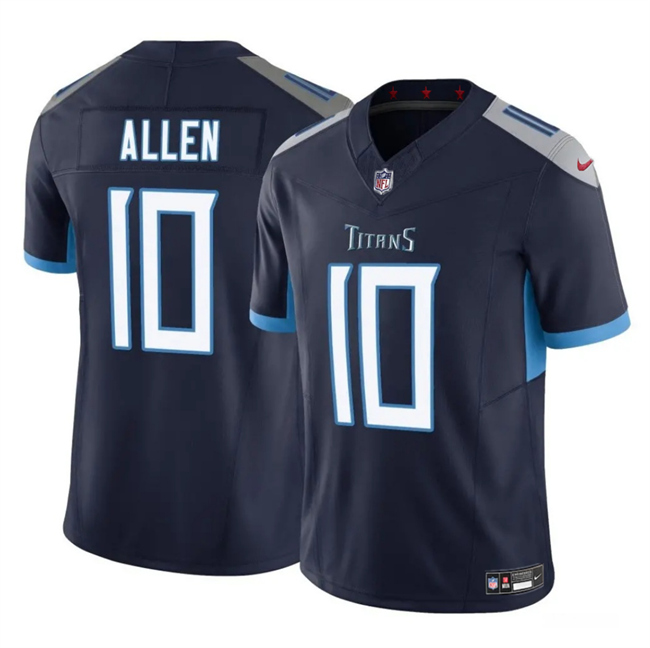 Personalized Men’s Tennessee Titans #10 Brandon Allen Navy 2025 F.U.S.E. Limited Stitched Football Jersey