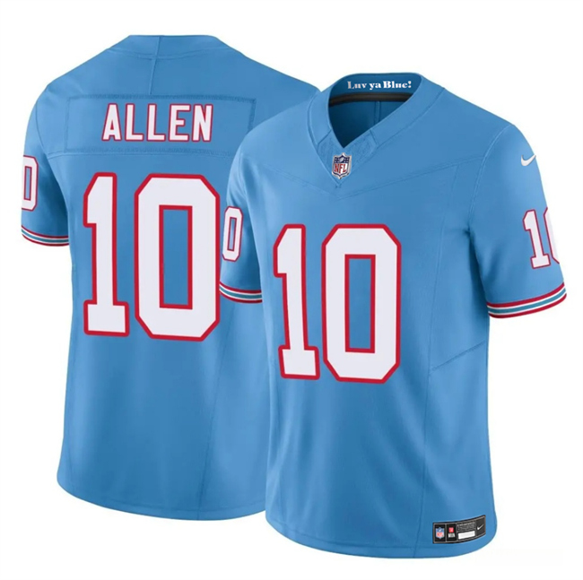 Personalized Men’s Tennessee Titans #10 Brandon Allen Blue 2025 F.U.S.E. Throwback Limited Stitched Football Jersey