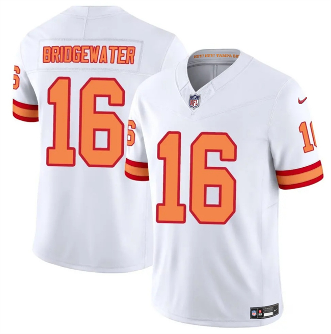 Personalized Men’s Tampa Bay Buccaneers #16 Teddy Bridgewater White 2025 F.U.S.E. Limited Stitched Jersey