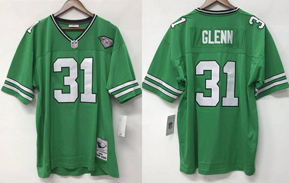 Personalized Men’s New York Jets #31 Aaron Glenn Green 1994 Throwback Stitched Jersey